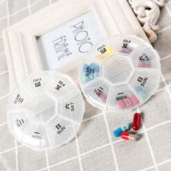 7 Days Weekly Mini Tablet Pill Medicine Box Holder Storage Organizer Travel Pill Box