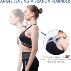 Adjustable Smart Sensor Posture Upper Back Brace Support for Men and Women Pain Relief – Multi