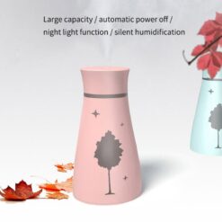 Air Humidifier Maple Leaf Oil Diffuser For Home Car With Led Night – Multi
