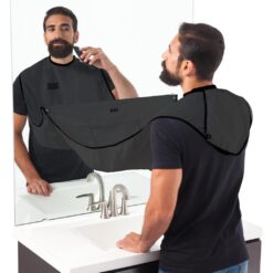 Beard Bib Black Shaving Grooming Apron