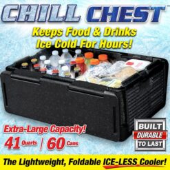 Chill Chest Cooler Car Insulated Box – Black