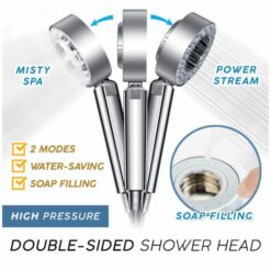 Double Sided Handheld Shower High Pressure Shower Head Double Sided Spray Shower SPA Shower Head Sho