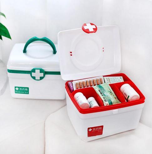 Best Online Shopping in Pakistan (OnlinePakistanStore.com) First Aid Medicine Storage Box With Handle Sorting Box - Multi