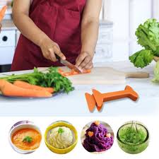 Food Masher Copper Kitchen Tool For Chopping Meat Vegetables And Garlic – Brown