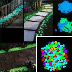 Glow In The Dark Stones Pebbles Aquarium Plants Fairy Mini Garden – Pack of 1