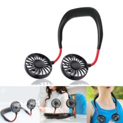 Good Quality USB Portable Neck Fan Hanging Charging Mini Portable Sports Fans 7 gears with Aroma