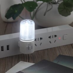 LED Light Dim Night Wall Plug Light For Bedroom