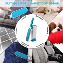 Multifunctional Pet Hair,Fur & Lint,Self-Cleaning Base Dog Cat Carpet Bed Car Cleaning Remover Brush