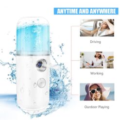 Nano Mist Spray Facial Mister Handy Mini Facial Steamer Skin Care Steamer Handy Moisturizing Mist Sp