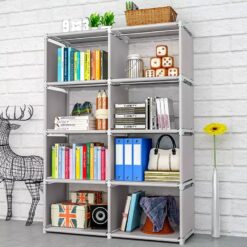 Simple Fashion Book Shelf 5 Layers 8 Compartments