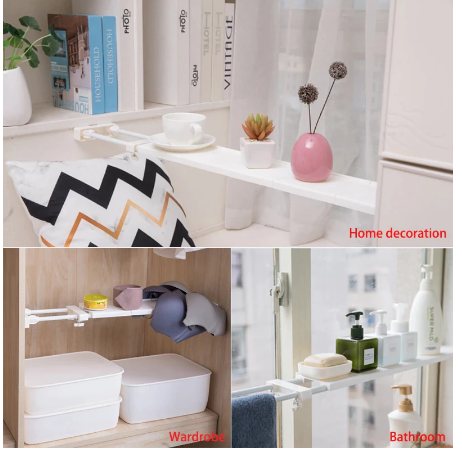 Best Online Shopping in Pakistan (OnlinePakistanStore.com) Wall Mounted Adjustable Storage Shelf Cabinet Shelves Wardrobe Storage Rack Size - Size 75*120cm