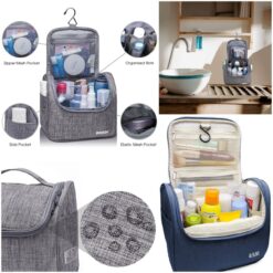 Women Zipper Travel Cosmetic Makeup Organizer Hanging Toiletry Storage Bag – Multi