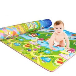 150*180cm Double-sided Baby Crawling Play Mat For Kids Floor Game Carpet Toy Mat – Different Design