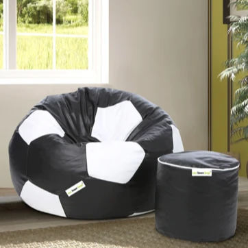 Best Online Shopping in Pakistan (OnlinePakistanStore.com) Set of Football Bean Bag with Stool
