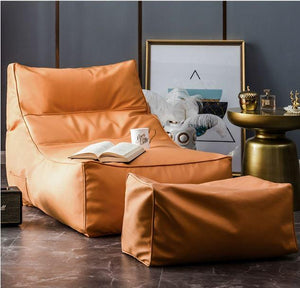 Best Online Shopping in Pakistan (OnlinePakistanStore.com) Glossy Brown Long Lounger Beanbag