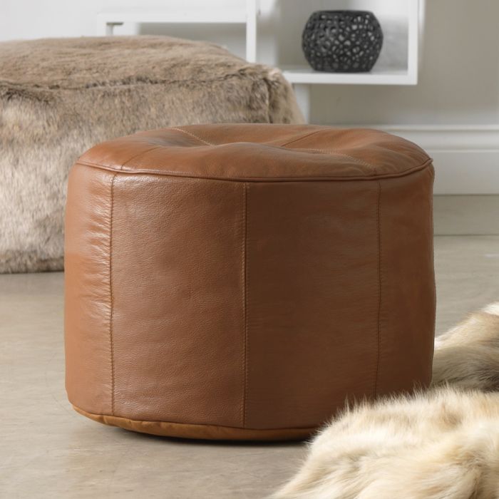 Best Online Shopping in Pakistan (OnlinePakistanStore.com) Leather Bean Bag Stool