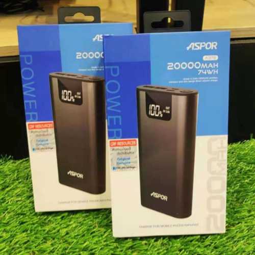 Best Online Shopping in Pakistan (OnlinePakistanStore.com) Best Buy Aspor A378 Power Bank With LCD Display 20000mAh Price In Pakistan - Image 5