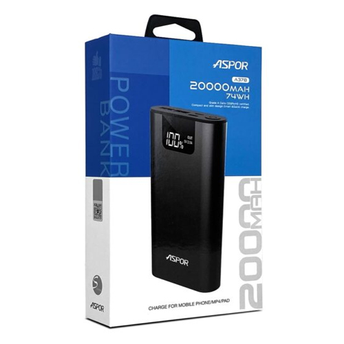 Best Online Shopping in Pakistan (OnlinePakistanStore.com) Best Buy Aspor A378 Power Bank With LCD Display 20000mAh Price In Pakistan - Image 4