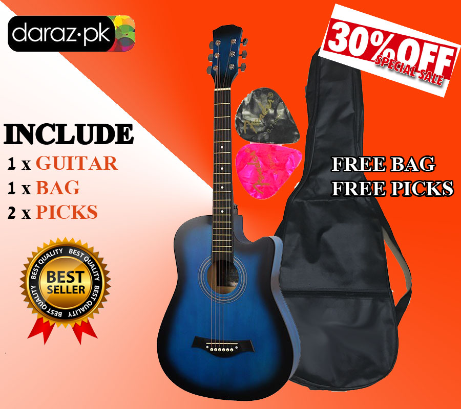 Best Buy Beginners Guitar Acoustic Guitar 39” with free accessories Price In Pakistan